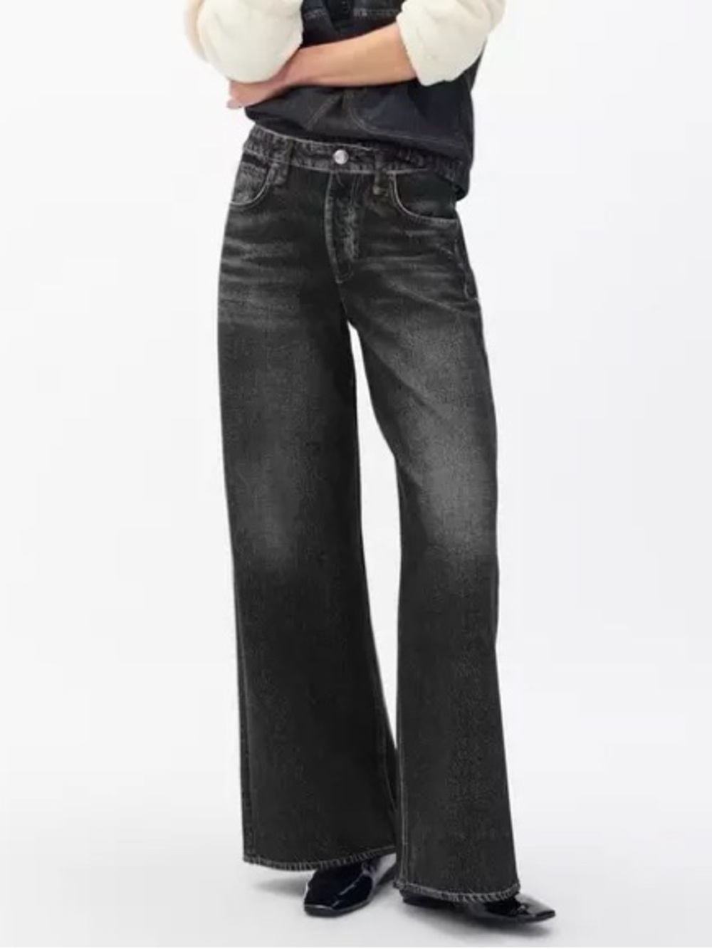 Rag & Bone Miramar wide leg terry sweat pants jeans
